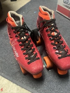 Patines Roller Derby Rojo Naranja EE. UU. Hombre Talla 10 - Imagen 1 de 6
