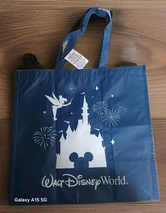 Walt Disney World Large Reusable Shopping Bag Tote Tinkerbell Brand New - Picture 1 of 2