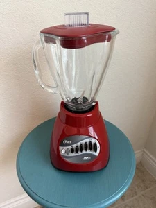 Oster Blender 10-Speed Red with Glass Jar 40oz Stainless Steel Blades Tested - Bild 1 von 6