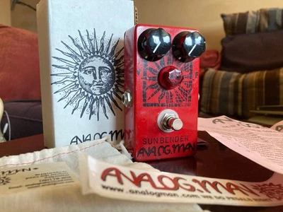 Analogman Sun Bender Mk 1.5 Fuzz 2014 Bias On Off Pot Early Version Fuzz Mullard - Image 1 of 4