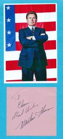 Martin Sheen Autographed Vintage Cut Signature w/ HP Photograph "West Wing" Cover