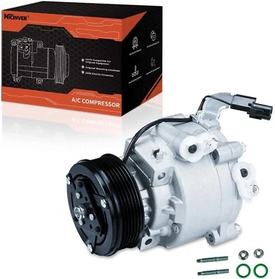 NEW! Mitsubishi AC Compressor Lancer Outlander RVR 2.0L 2.4L 3.0L AKS011H402C - Image 1 of 4