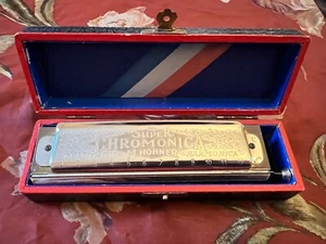The Super Chromonica - M.Hohner - 12 Hole Chromatic Harmonica - Boxed - Key of C - Picture 1 of 12