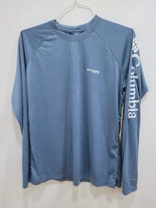 Columbia PFG Tidal Tee Long Sleeve Teal Blue UPF 50 Shirt Womens L EXCELLENT - Picture 1 of 4