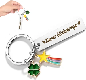 1 Stück Schlüsselanhänger, Glück Kleeblatt Schlüsselanhänger, Einschulung Mädche - Bild 1 von 7