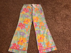 9 GYMBOREE Palm Springs FLORAL PANTS ADJ WAIST NWT HAWAII OR BEACH TRIP CUTE - Picture 1 of 4