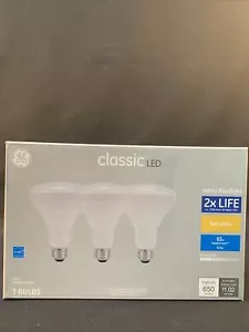 GE Classic 65-Watt EQ LED Br30 Soft White Dimmable Floodlight Bulb 650 Lm 3-PACK - Picture 1 of 4