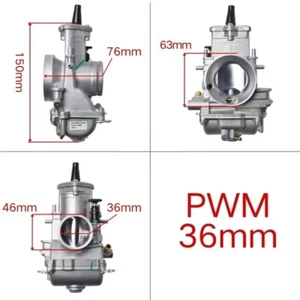 Carburateur PWM 36mm Pour Moto Quad 2T 4T 200-300cc Type Keihin Racing - Foto 1 di 5