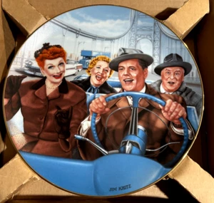 I Love Lucy Plate "CALIFORNIA, HERE WE COME" Jim Kritz, Hamilton Collection 1989 - Picture 1 of 5