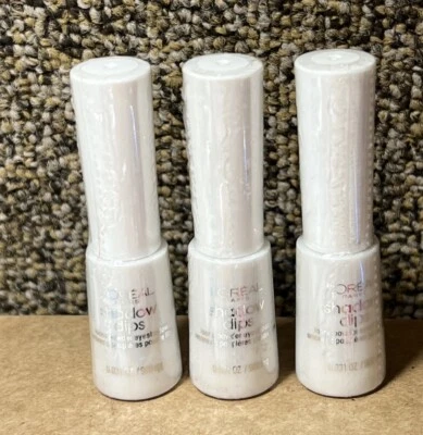 Lot of 3 L'Oreal Shadow Dips Loose Powder Eyeshadow #900 POST-MODERN WHITE - Image 1 of 2