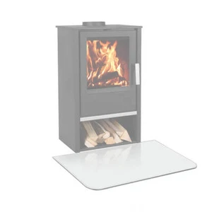 Glasbodenplatte Rechteck abgerundet Kaminplatte Funkenschutzplatte Bodenplatte G - Bild 1 von 41