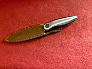 Oneida Made Aluminiumgriff Jagdmesser 5 Zoll Klinge schwer mit Scheide - Bild 1 von 8