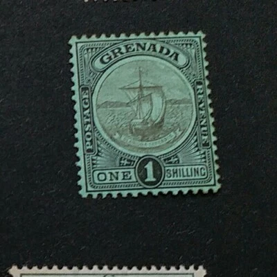 GRENADA 1906 - 1911 1s SG 82 Sc 77 MLH alguma tonificação leve  - Imagem 1 de 2