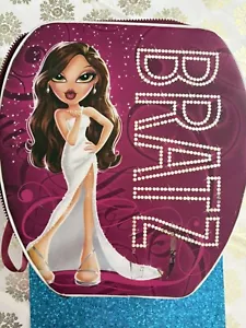 Bratz Bag Hard Case Storage Y2K Pink Hard Two Sided Pictures Handle & Zipper VTG - Picture 1 of 5