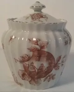 Asian Aesthetic Movement 1870 European Biscuit Cracker Jar Fan Temple Salamander - Picture 1 of 5