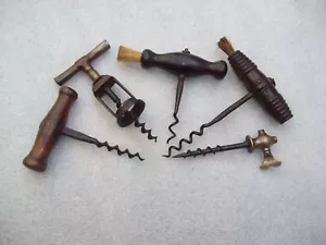 Antique  Corkscrews x 5 - Picture 1 of 9