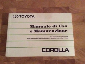 Toyota COROLLA Manuale Istruzioni Manuale Uso E Manutezione Ed.09/98 - Foto 1 di 5