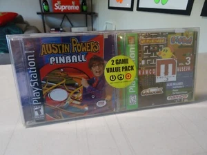 NAMCO MUSEUM 1 & AUSTIN POWERS 2 GAME VALUE PACK SEALED PS1 PLAYSTATION 1 GAMES - Picture 1 of 7