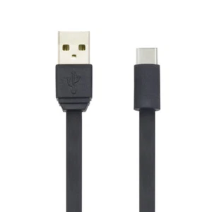Moki USB Type C Cable Charging Data Sync 3ft Cord for Samsung/Android/LG Black - Picture 1 of 2