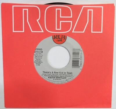 KEITH WHITLEY There’s A New Kid In Town / A Christmas Letter RCA 45 NM orig 1990 - Image 1 of 2