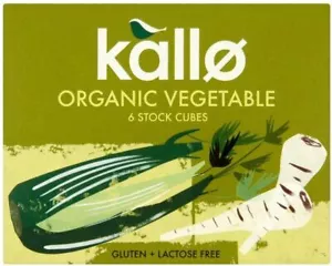 Kallo Organic Vegetable 6 Stock Cubes - 66g (Pack of 5) - Picture 1 of 1