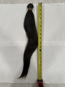 Virgin Human Hair Ponytail Haircut, Asian Female 26 Years Old, SUPER THICK - Picture 1 of 7