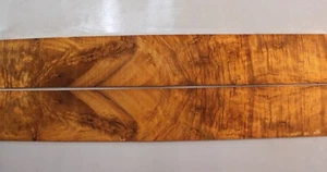 Tablero lateral de guitarra 5A ondulado dorado Phoebe madera Luthier suministro 33,5"x5"x0,25" - Imagen 1 de 4