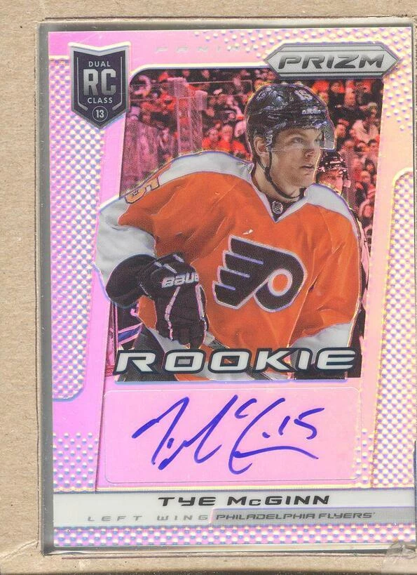 Tye McGinn RC A-TM 2013-14 Panini Prizm Autograph Auto Prizm 30/35 - Image 1 of 2