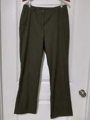 Pantalones deportivos Geoffrey Beene para mujer elásticos verde oscuro - talla 10S - Ex. Estado Foto 1 de 4