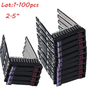 Lot plateau disque dur HP 2.5" SAS SATA DL380 DL360 DL580 ML370 ML350 G5 G6 G7 500223-001 - Photo 1/12