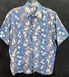 Go Barefoot Hawaiian Shirt Mens XL Floral Pattern 100% Cotton Made in USA NEW - Picture 1 of 8