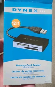 Dynex 12 in 1 Compact Memory Card Reader - DX-CR212 In Original Packaging. - Picture 1 of 9