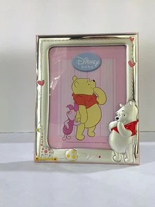 Cornice portafoto Winnie the Pooh in argento DISNEY WP1091/3R regalo per nascita - Picture 1 of 1