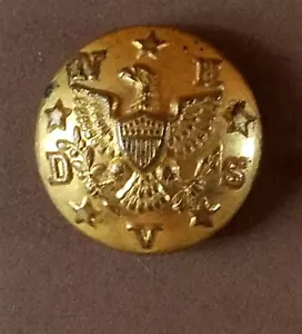Bb NATIONAL HOME BEHINDERTEN TIERÄRZTE UNIFORM KNOPF medium vergoldet - Bild 1 von 2