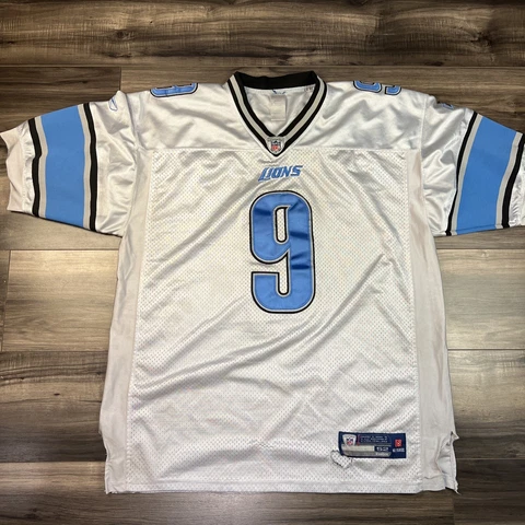 Reebok Detroit Lions Jersey Mens 52 Stitched NFL Matthew Stafford #9 Cover