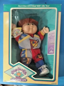 89 Cabbage Patch Kid Designer Line CPK Boy RedFlattop & GreenEyes CaseyMontgome - Picture 1 of 10