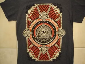Hawk Spades Playing Card Design Dark Gray T Shirt S - Picture 1 of 2