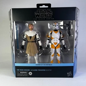 Star Wars Black Series Obi-Wan & Clone Trooper 212th Clones of the Republic New - Picture 1 of 6