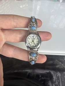 Orologio Argento Sterling Select Time Quarzo Vintage con Pietre Turchesi - Foto 1 di 8