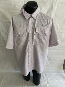 HABIT Shirt Men’s X-LARGE Vented Short Sleeve Button Up FISHING SPF 40 # - Picture 1 of 10