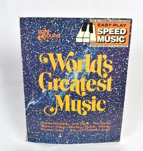Easy-Play Speed Music BIG Song Book by Sight & Sound 1974 World's Greatest Music - Picture 1 of 8