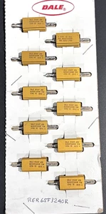 10- Dale 324 Ohm 1% 10W Power Resistor, JAN, 91637, 8512A, EHR-106J75186J - Picture 1 of 5
