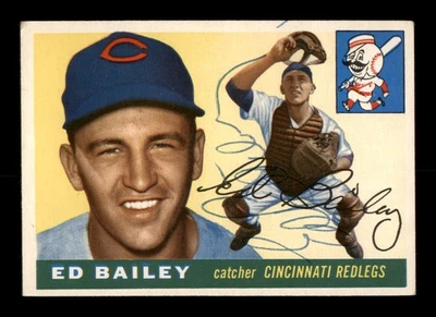 Ed Bailey Autographed Signed 1955 Topps Card #69 Cincinnati Reds - Image 1 of 2