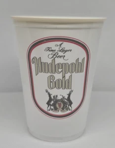 Bag of 50 Vintage Hudepohl Gold Solo Cups 12 oz Plastic Cold Drink Cups - Picture 1 of 5