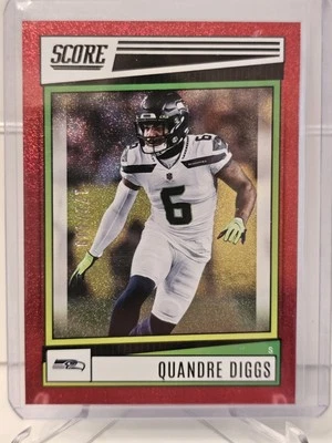 2022 Score Quandre Diggs #177 Red Dots /499 - Image 1 of 3