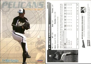 Matt Harrison 2006 Choice Myrtle Beach Pelicans #6 RC FREE SHIP *AutographDen* - Picture 1 of 1