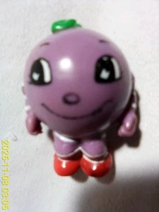1991 BANG-a-DRUM Plum Grape Original FRISCH'S BIG BOY 2" PVC VINTAGE Meal Toy  - Picture 1 of 5