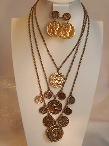 Linea Jewelry de Louis Dell'Olio EL COLLAR ROMA Y EL PENDIENTE ROMA” NUEVO EN CAJA - Imagen 1 de 6