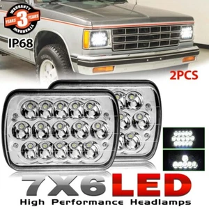 2PCS For 1982-1993 Chevy S10 Blazer GMC S15 7X6" 5X7" LED Headlights Hi-Lo Beam - Picture 1 of 11
