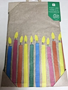 LOT OF 2 PLANET FRIENDLY TABLE COVER (TALKING TABLES) 71 X 47 IN  NIP CANDLES.. - Picture 1 of 2